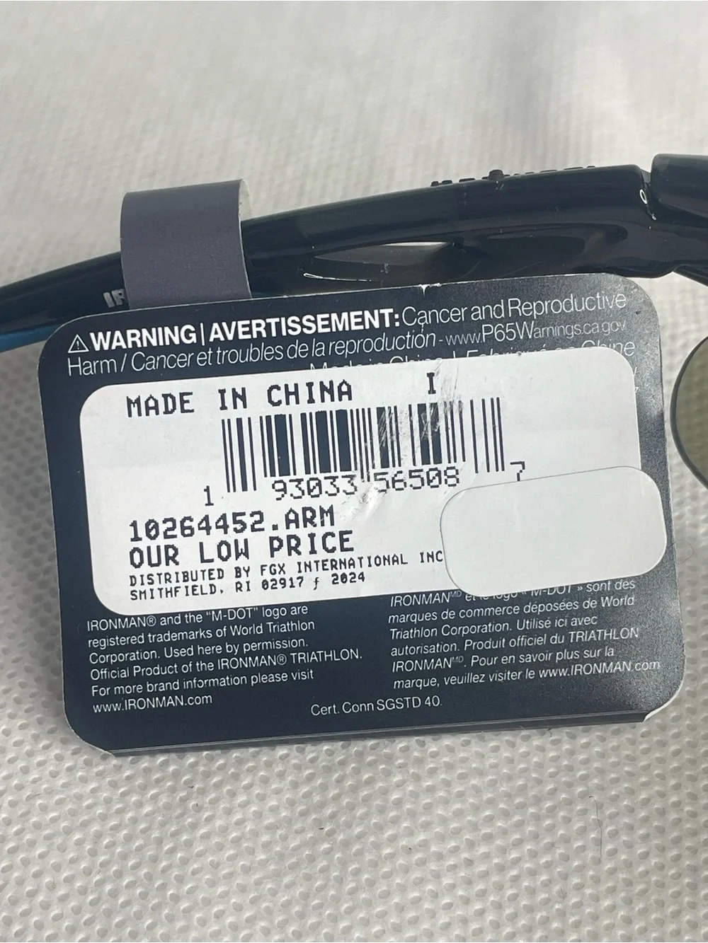 Ironman Ambition Blade Wrap Sports Sunglasses Crystal Gray Sapphire Blue SR0824